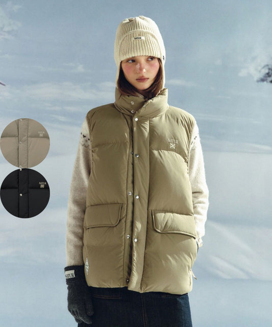 男女同款【WE ARE】韓國Satur鴨絨馬甲背心SA254UDW09