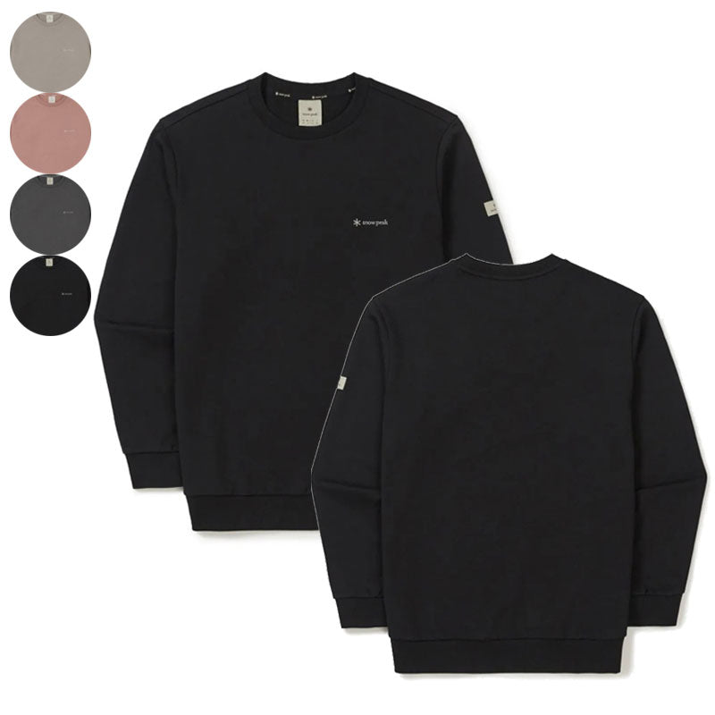 男款【WE ARE】韓國snow peak雪峰手臂布標大學T S26SMFHT50