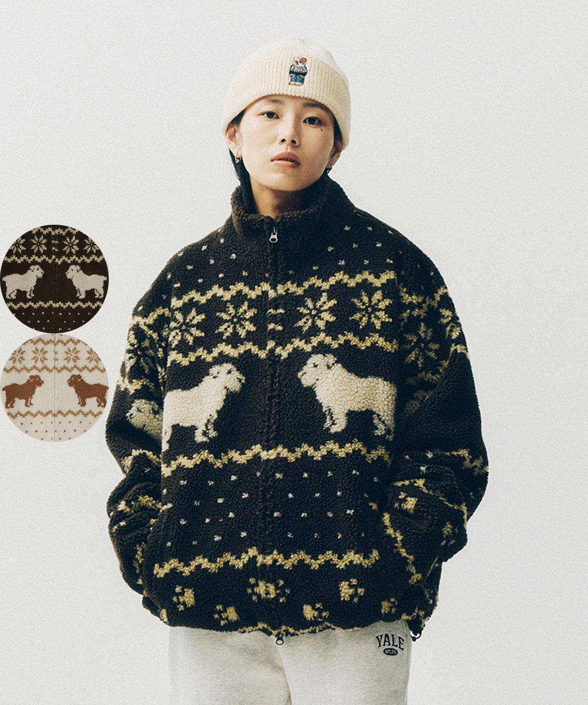 限時折扣【WE ARE】韓國YALE針織外套 YEW1FJ302A