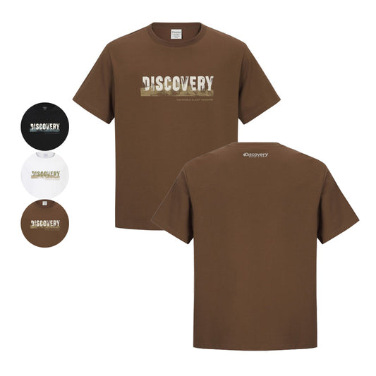 【WE ARE】韓國Discovery 拓印logo短袖T恤 DXRS35054