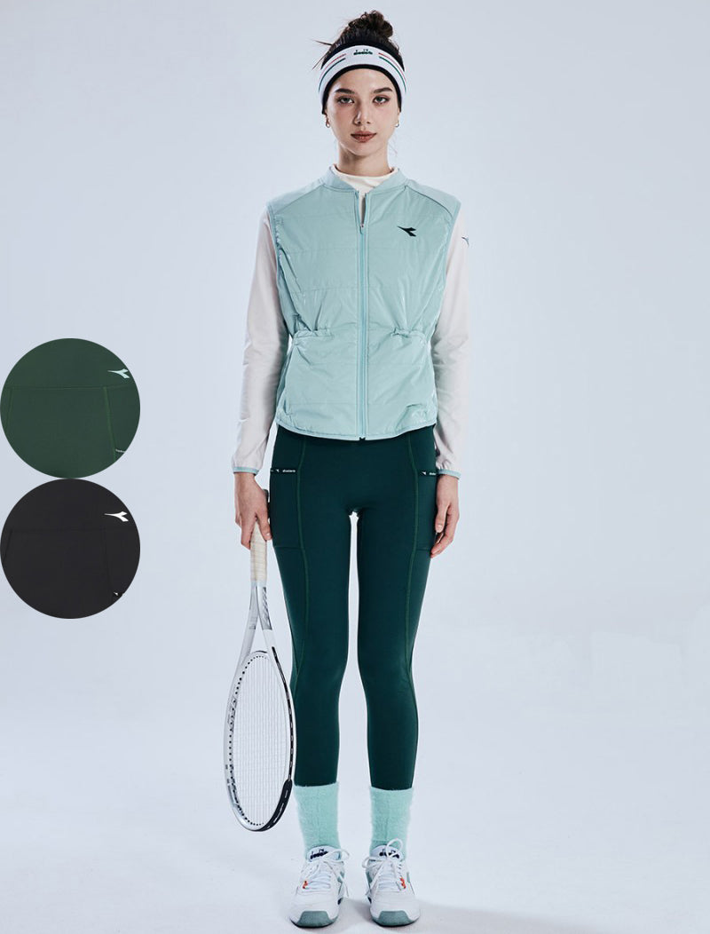 Limited-time discount with fleece lining 【WE ARE】 Korean Diadora Casual Pants D4422TPF88