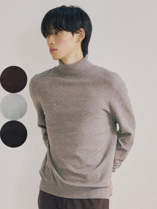 男款【WE ARE】韓國POLHAM羊毛混坊高領毛衣PHF4EU1010