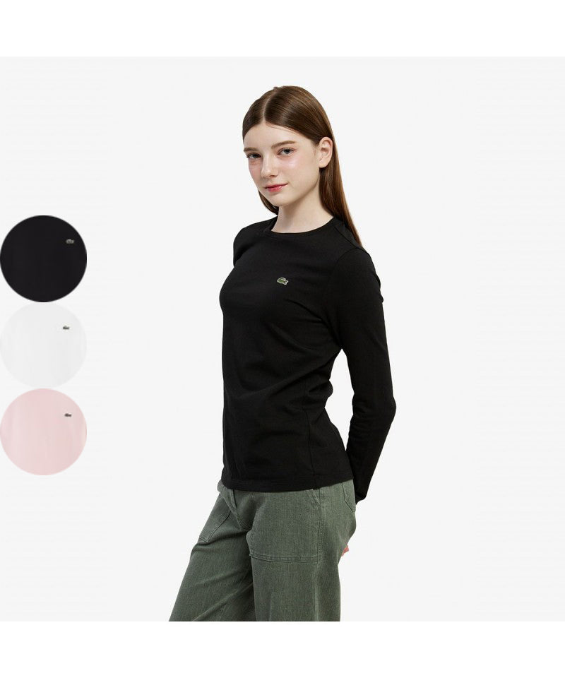 女款【WE ARE】韓國LACOSTE鱷魚長袖T恤TF035E55N