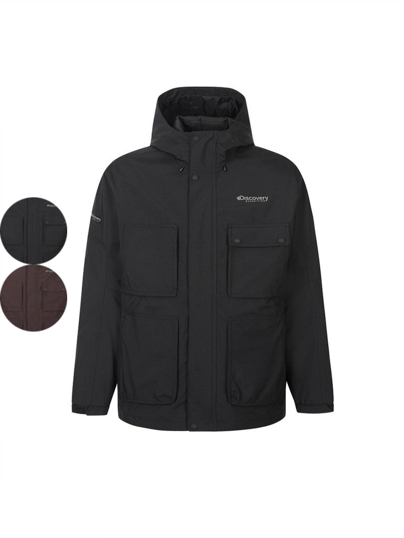 *Dis折扣款* 男款(衣長偏長）【WE ARE】韓國Discovery三合一鴨絨連帽外套DMJP31056