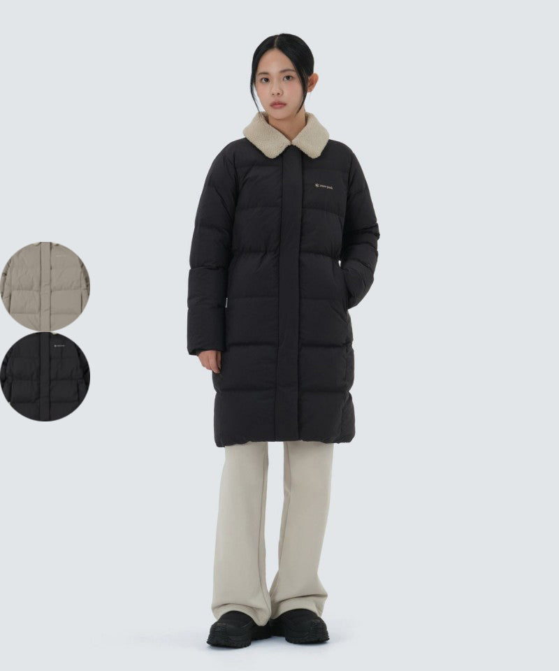 女款【WE ARE】韓國snow peak雪峰長款鴨絨羽絨服外套S25WWGDJ63