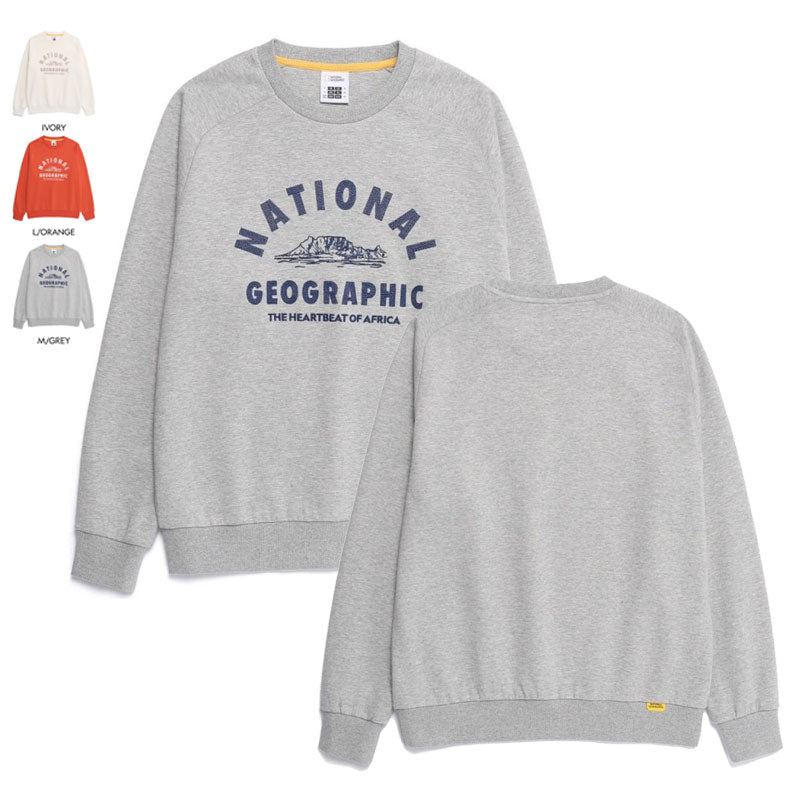 男女同款【WE ARE】韓國國家地理圓領 大學T衛衣N261USW021