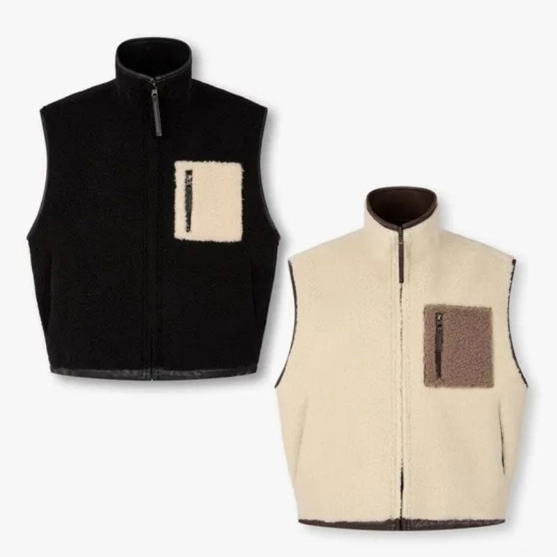 【WE ARE】韓國Studio Tomboy 雙面羊羔毛皮背心  9165461883