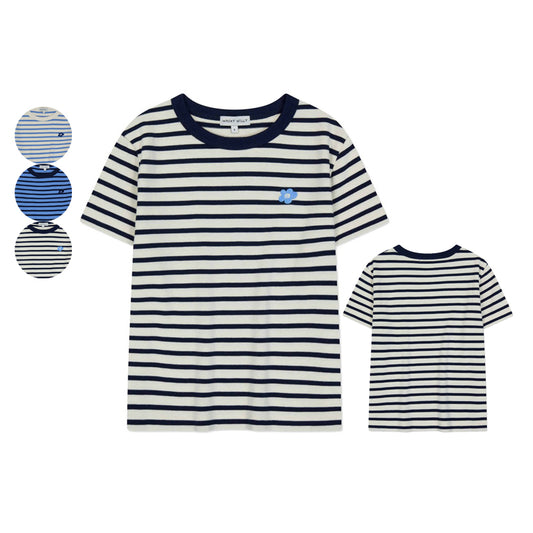 【WE ARE】Korea wacky Willy short-sleeved striped T-shirt WA2502ST66