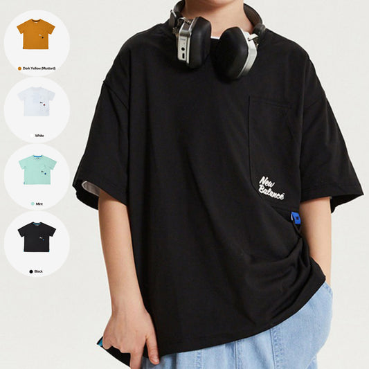 【WE ARE】韓國new balance kids 背面鞋子圖案sorona短袖T恤NK9EG2771U