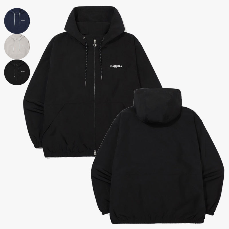 【WE ARE】韓國Diadora休閒連帽拉鏈外套D6123LWT13