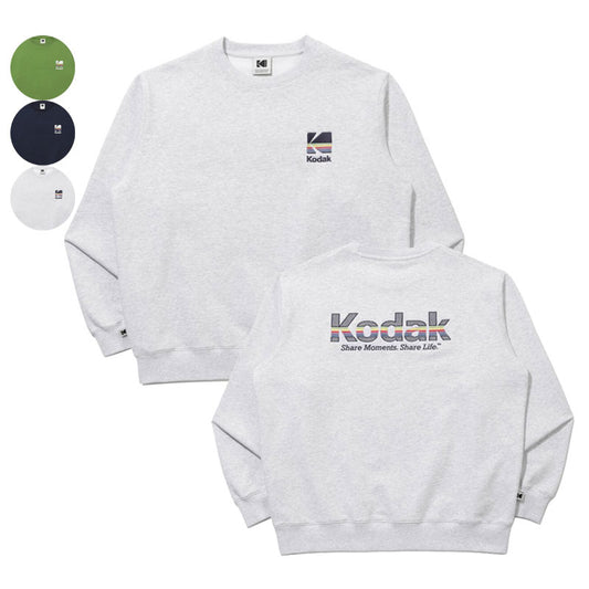 【WE ARE】韓國KODAK柯達圓領大學T衛衣K6123LFSP1