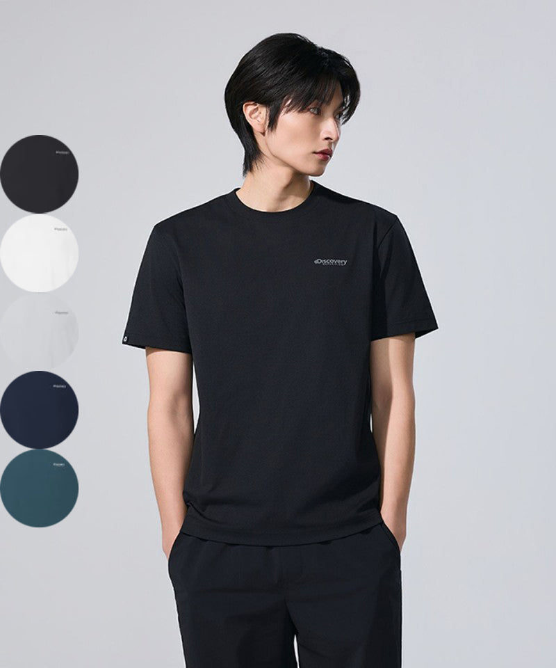 男款【WE ARE】韓國Discovery涼感防曬短袖T恤  DMRS63063