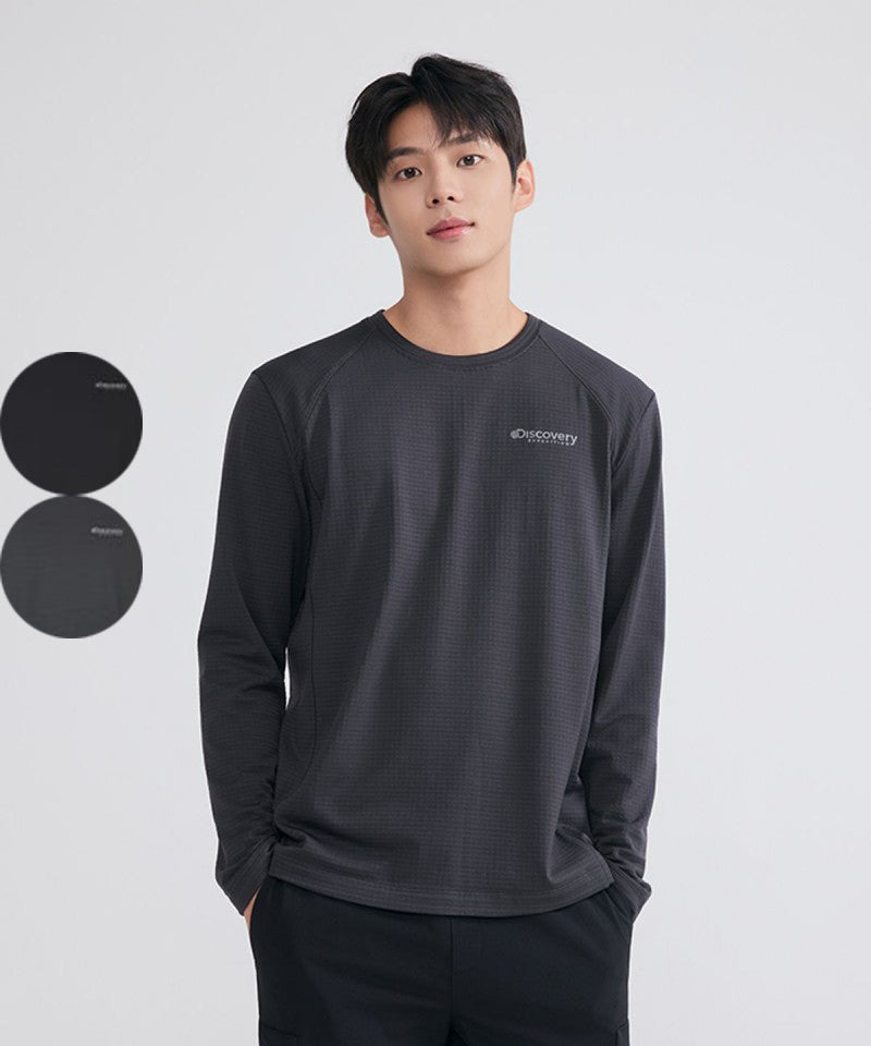 *Dis特價款* 男款【WE ARE】韓國Discovery長袖T恤DMRL3E054