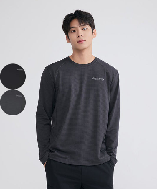 *Dis特價款* 男款【WE ARE】韓國Discovery長袖T恤DMRL3E054
