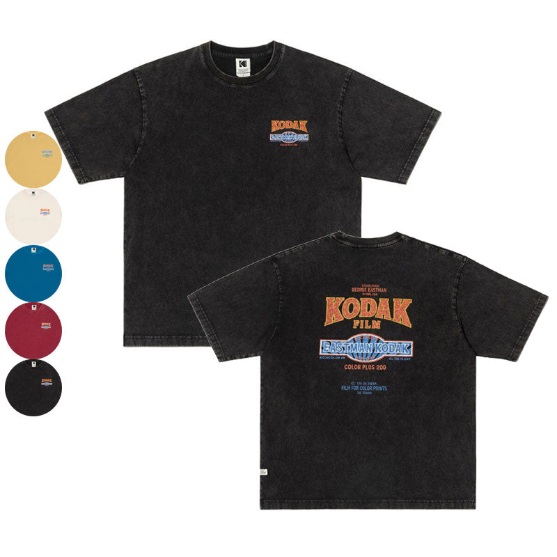 中性款【WE ARE】韓國KODAK柯達刷舊短袖T恤K6223LRS11