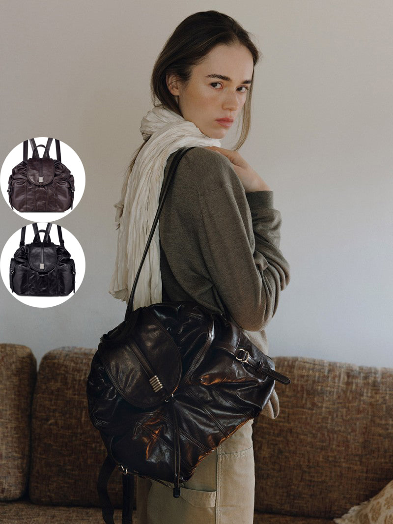 【WE ARE】韓國loeuvre休閒雙肩包後背包FA6SC3620