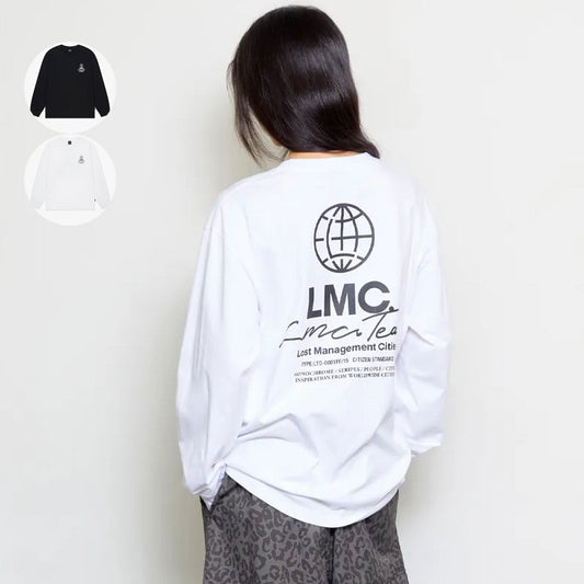 【WE ARE】韓國LMC 基礎款logo膠印長袖T恤 0LM46CLS203