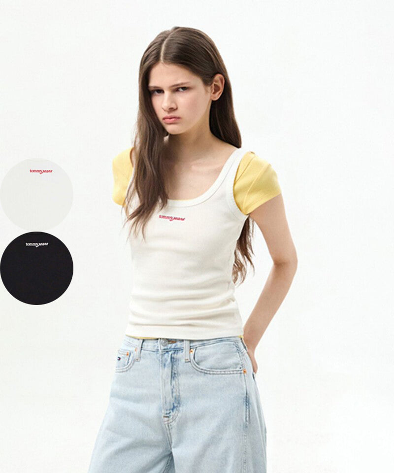 【WE ARE】韓國TOMMY JEANS休閒背心吊帶T32G6TTO14TWT1