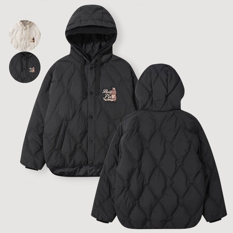 女款【WE ARE】韓國JEEP休閒連帽羽絨服JQ4JPF305