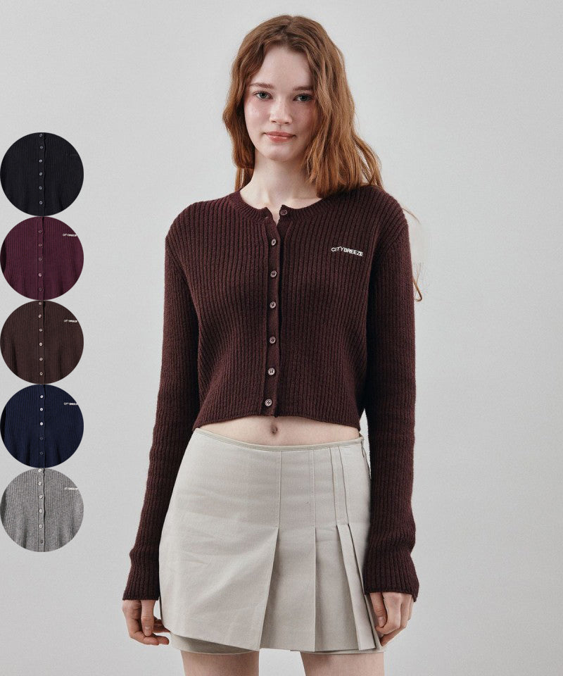 【WE ARE】韓國CITYBREEZE 短版羅紋針織外套 CTH4CD21