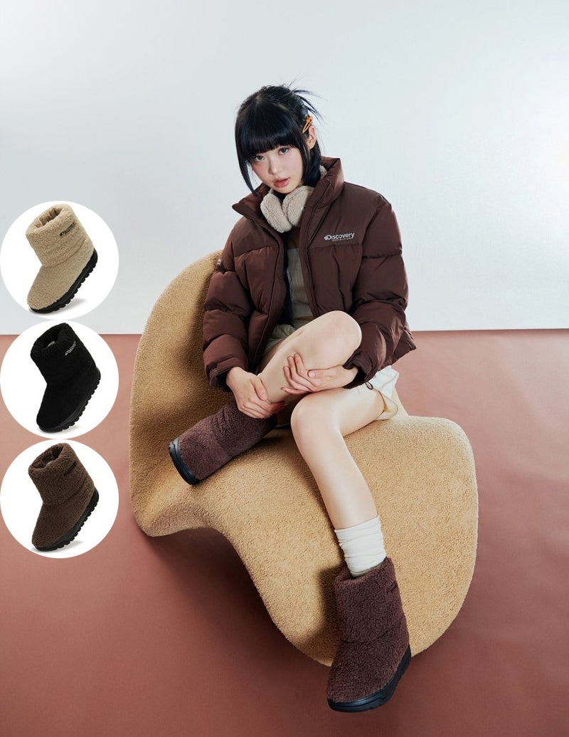 *Dis特價款*（建議大一碼）【WE ARE】韓國Discovery毛絨短靴子DXSH6414N