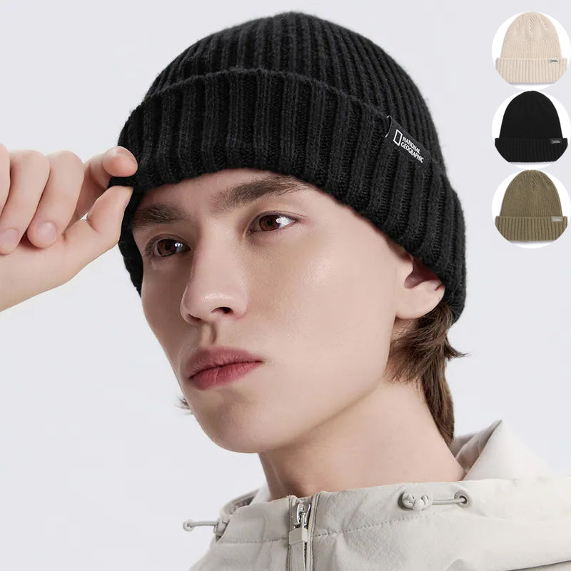 【WE ARE】韓國國家地理logo針織毛帽N253AHA080