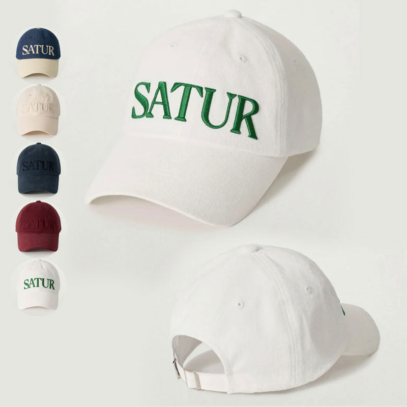 【WE ARE】韓國Satur 大logo休閒棒球帽SA261UAP01