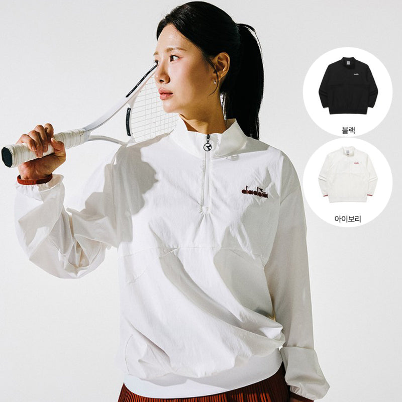 【WE ARE】韓國Diadora 立領半拉鏈上衣 D6323TWT35
