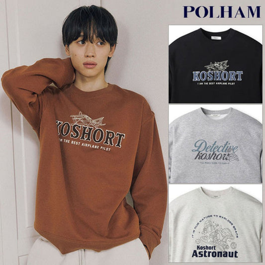 男款【WE ARE】韓國POLHAM貓咪系列大學T衛衣PHF4TR1010