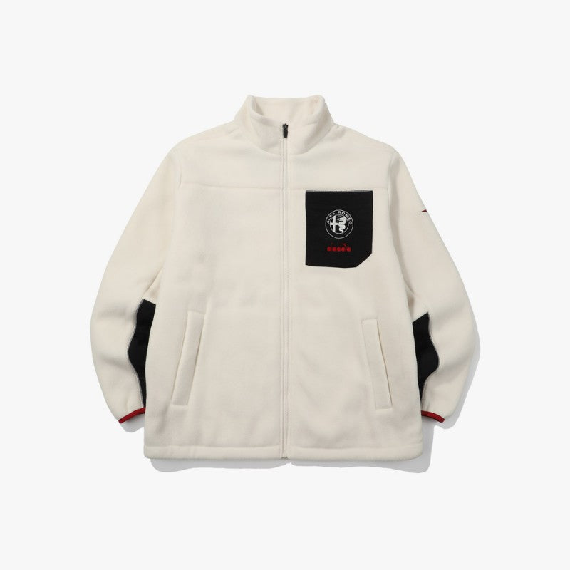 【WE ARE】Korea Diadora Suede Stand Collar Jacket D4421LFJ99