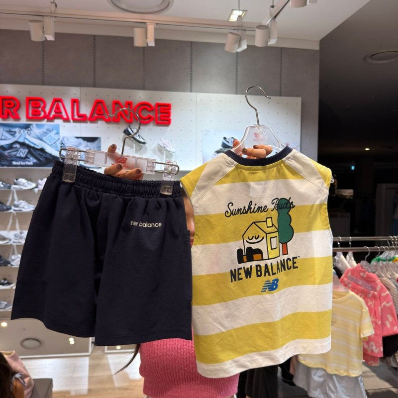 【WE ARE】韓國new balance kids休閒T恤+短褲套裝NK9YG2552U