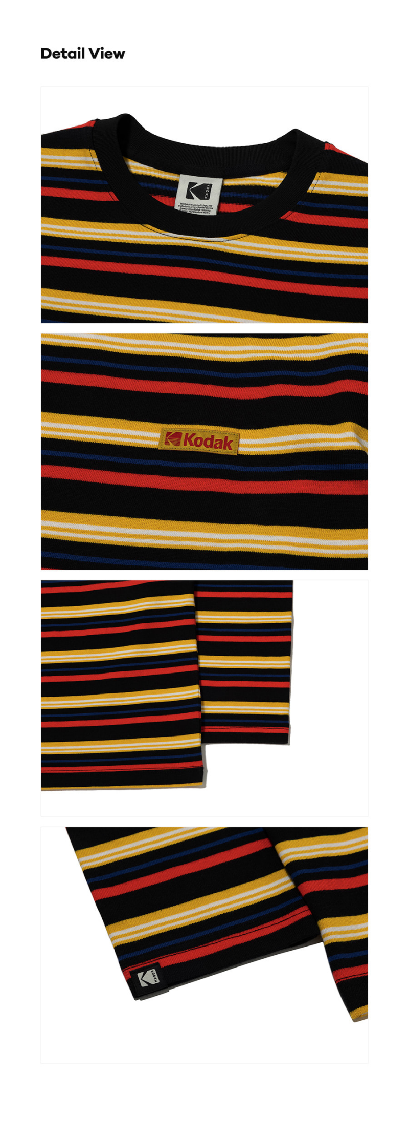 【WE ARE】韓國KODAK柯達條紋長袖T恤K5323LRL83