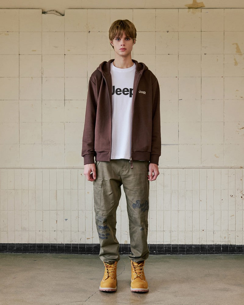 男女同款【WE ARE】韓國JEEP連帽拉鏈外套JQ3TZU001