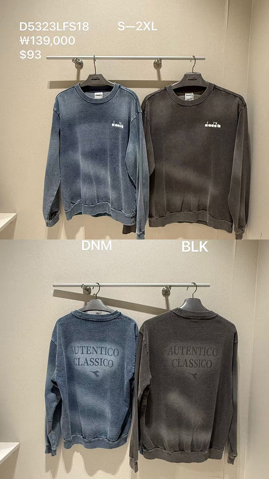 【WE ARE】韓國Diadora大學T衛衣D5323LFS18