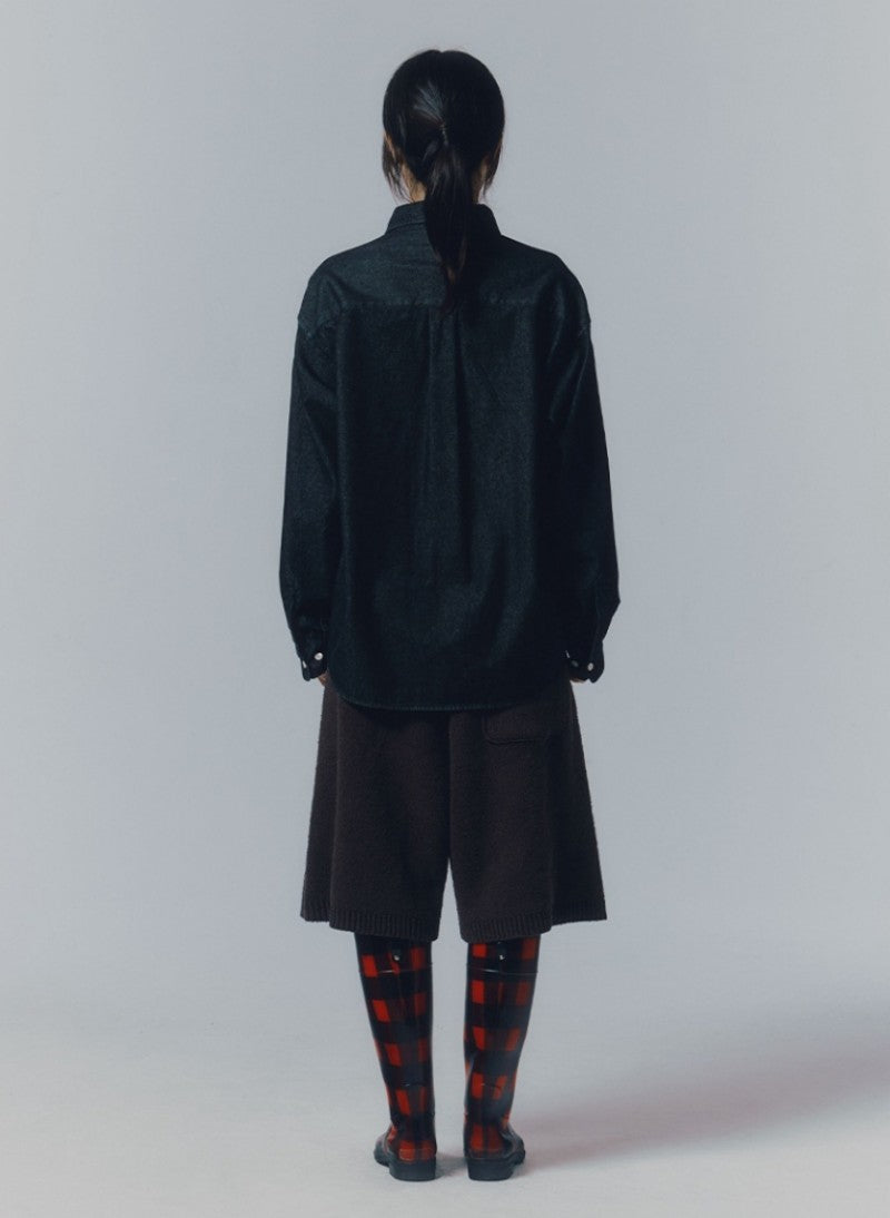 【WE ARE】韓國MMLG女款時尚牛仔襯衫MMLGBE1TSL096
