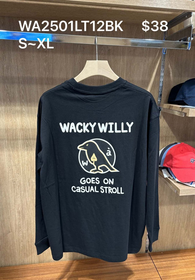 【WE ARE】韓國wacky Willy長袖T恤WA2501LT12