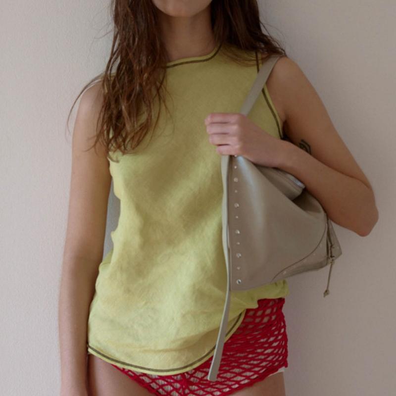 【WE ARE】韓國Archivepke Freckle fold bag 卯釘折疊餃子包 OVBAX25027