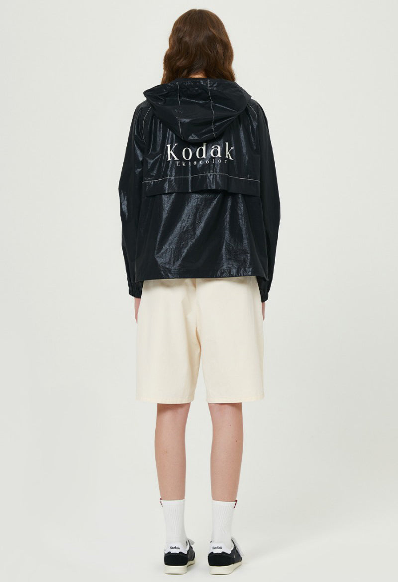 【WE ARE】Korea KODAK women's shiny sunscreen hooded jacket K5122LJK21