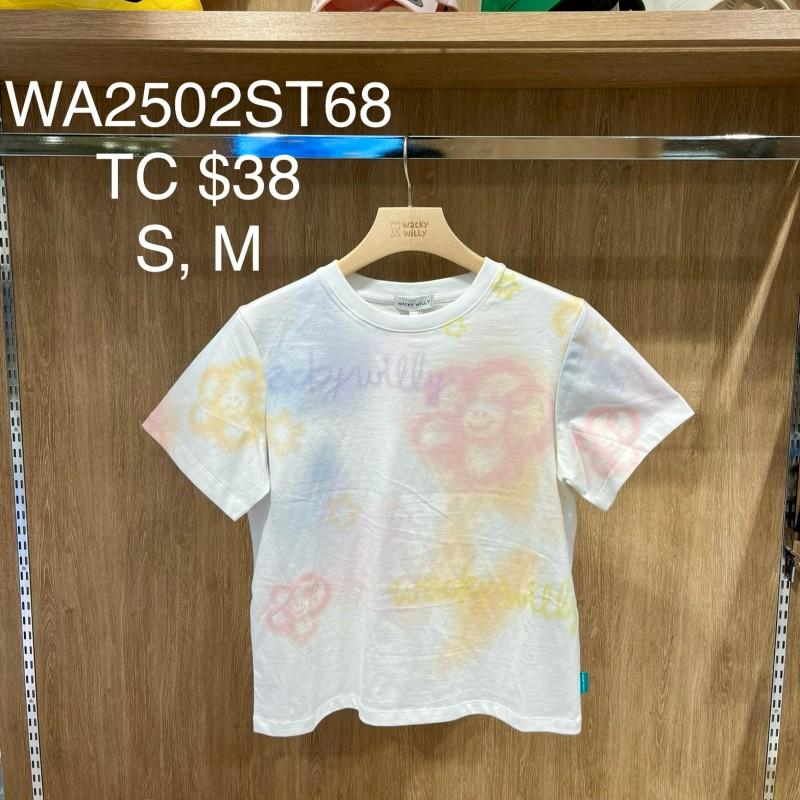 【WE ARE】韓國wacky Willy暈染短袖T恤WA2502ST68