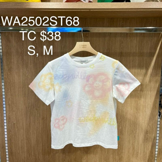【WE ARE】韓國wacky Willy暈染短袖T恤WA2502ST68