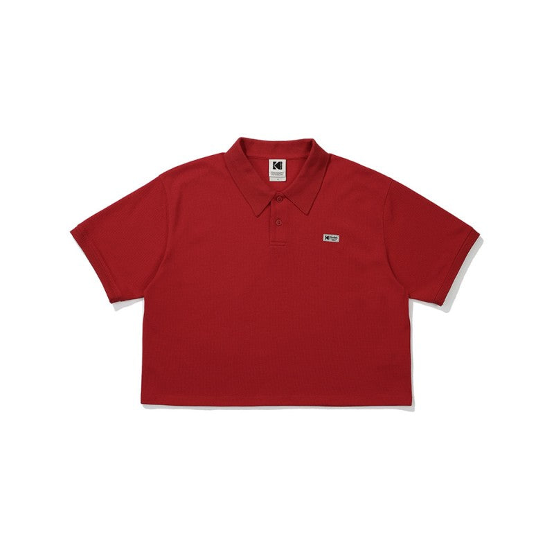 Women's [WE ARE] Korean KODAK Kodak short version POLO short sleeve K5222ETS32