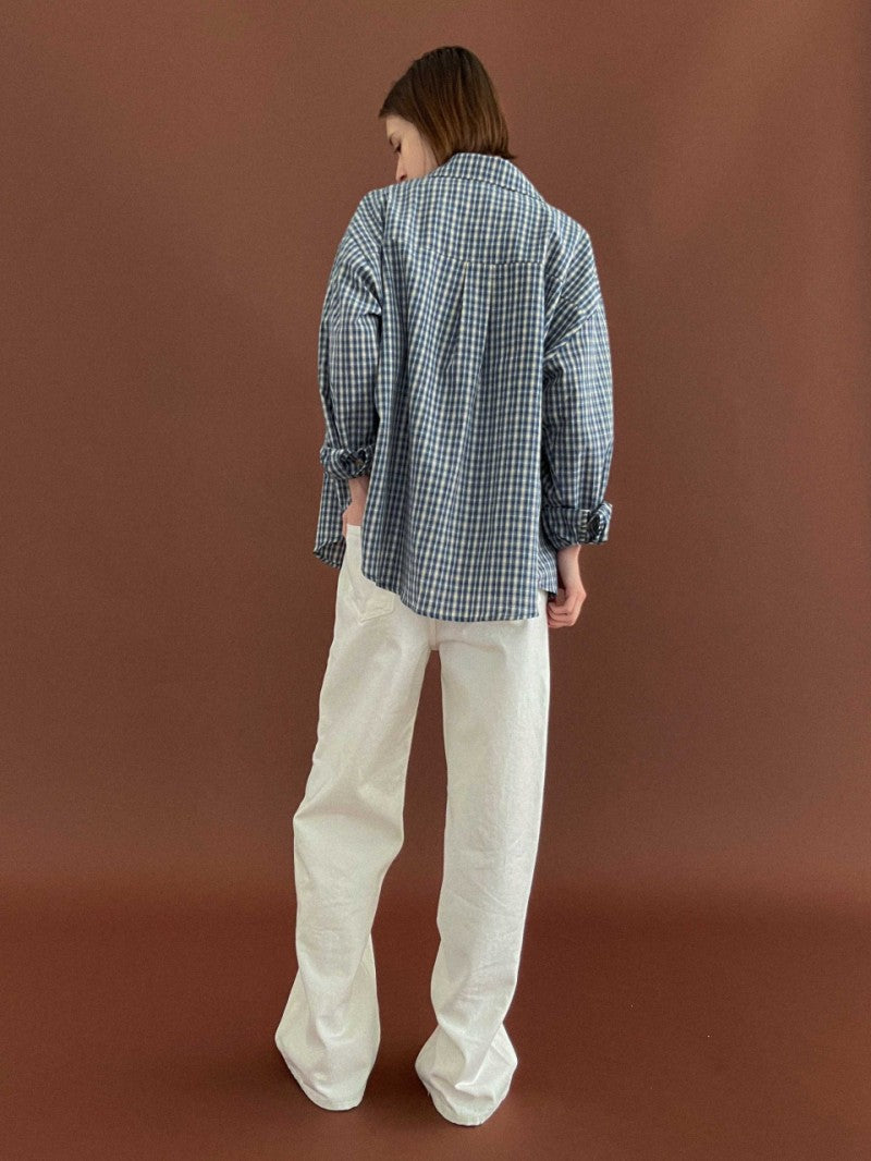 【WE ARE】韓國STUDIO SALT格子襯衫MIUCHECKSHIRT