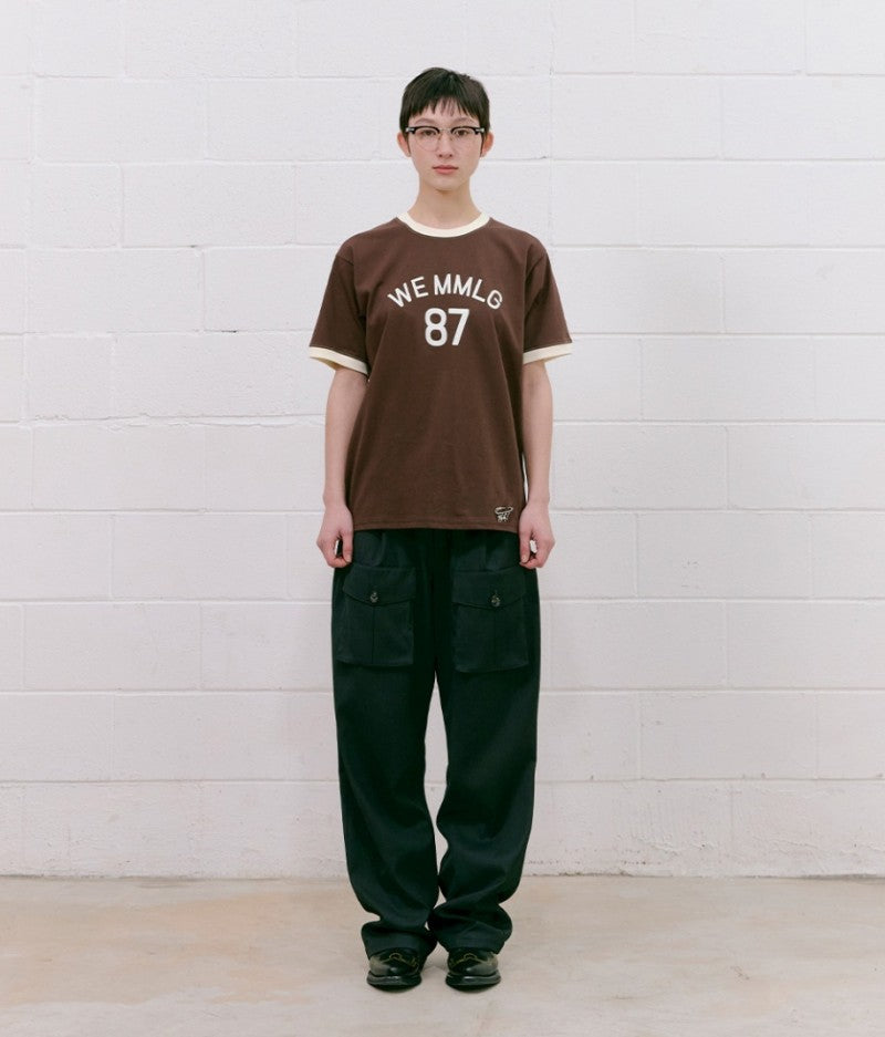 男女同款【WE ARE】韓國MMLG 滾邊短袖T恤 MMLGBE1THT084