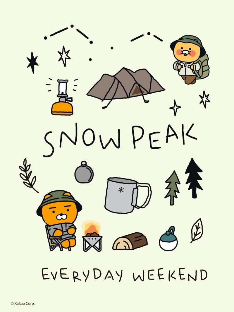 聯名款【WE ARE】韓國Snow Peak X Kakao Friends吊飾鑰匙扣S25SUFSU82