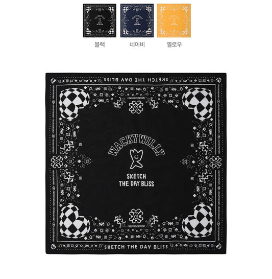 【WE ARE】韓國wacky Willy小飛人絲巾WA2501TC34