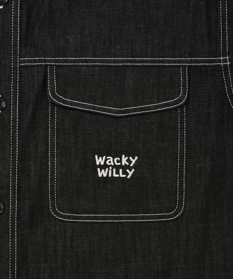 【WE ARE】韓國wacky Willy 男款外車線短袖襯衫 WA2502SS11