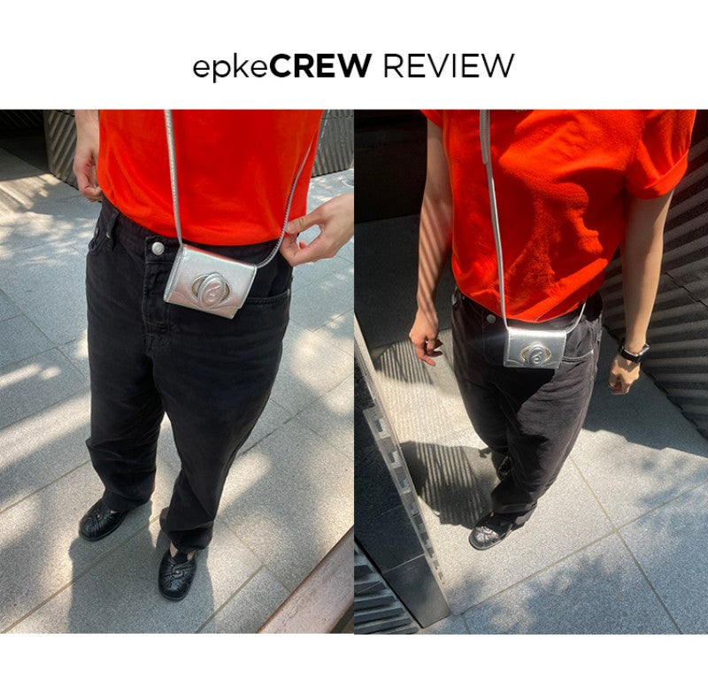 【WE ARE】Korea Archivepke purchasing shoulder messenger bag cowhide small coin purse card holder OVBRX24003/OVBRX25001