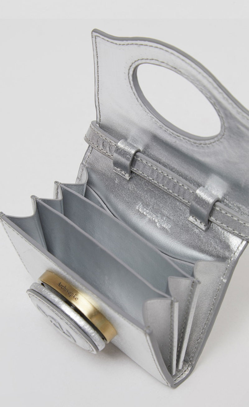 【WE ARE】Korea Archivepke purchasing shoulder messenger bag cowhide small coin purse card holder OVBRX24003/OVBRX25001