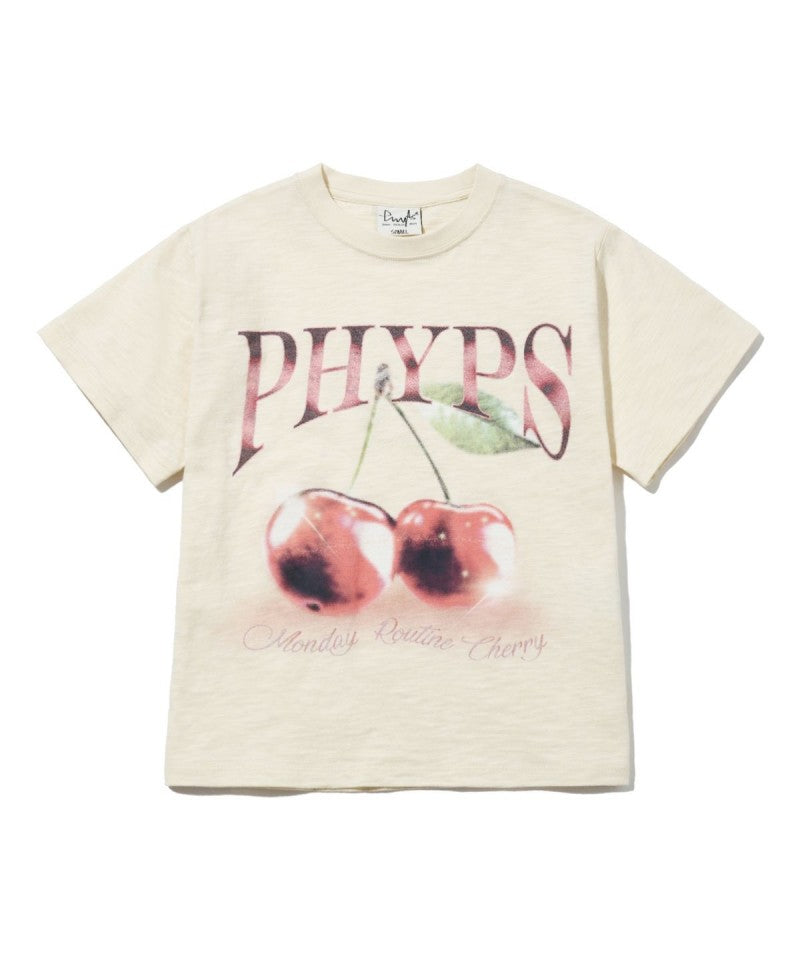 【WE ARE】韓國PHYPS櫻桃短袖T恤PFM1SS206A