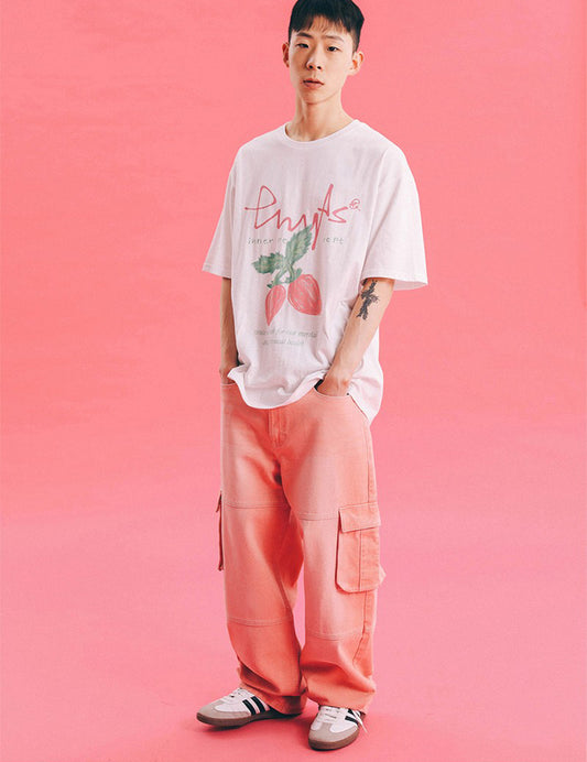 【WE ARE】韓國PHYPS 草莓短袖T恤 PFM1SS309S